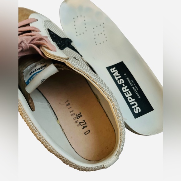  Superstar Sabot Net Glitter Slide Sneakers Size 38 Limited Edition